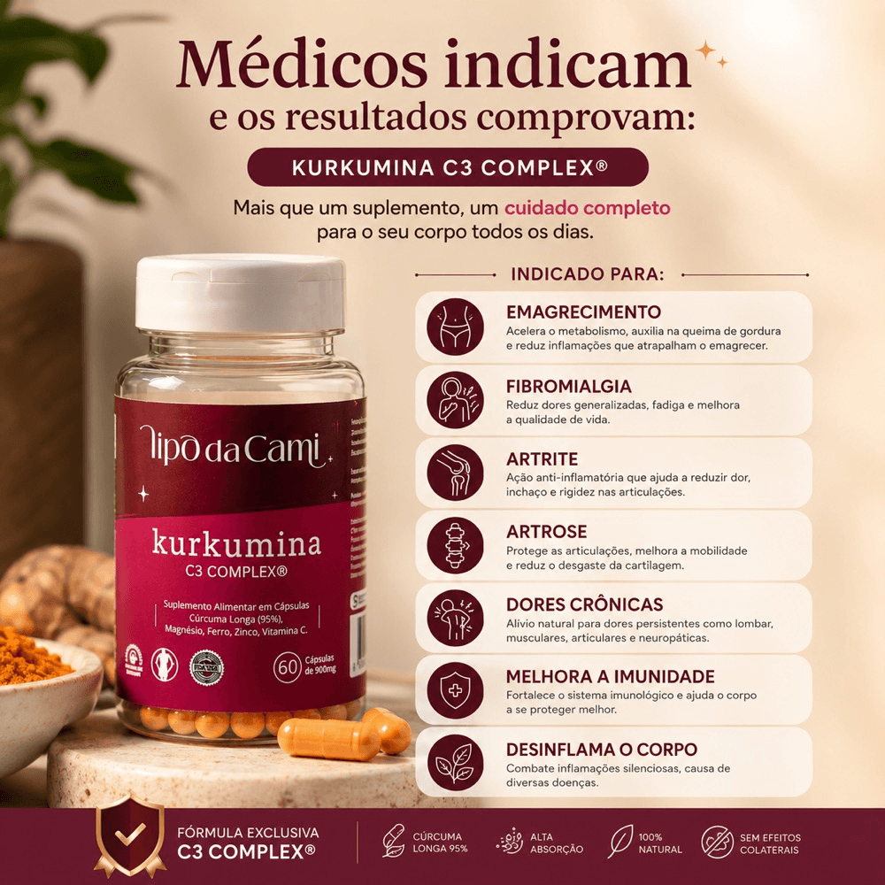 Kurkumina C3 Complex - Lipo da Cami
